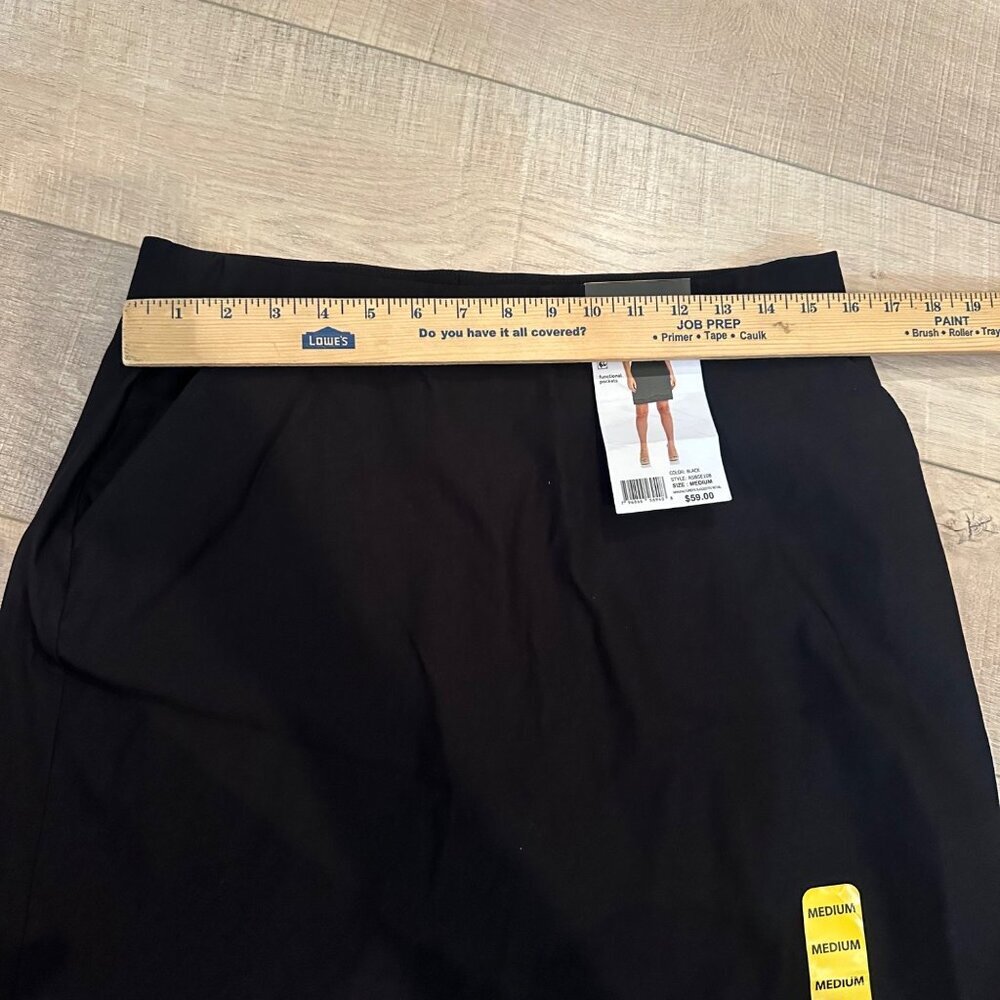 RAFAELLA WOMENS BLACK SKORT MEDIUM NEW FUNCTIONAL POCKETS - Picture 6 of 10